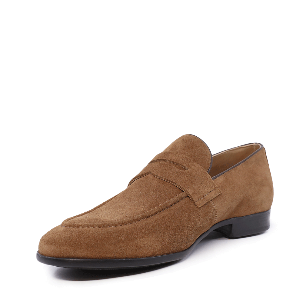 Pantofi loafers bărbați Benvenuti cognac din piele întoarsă  2169BM8100VCO
