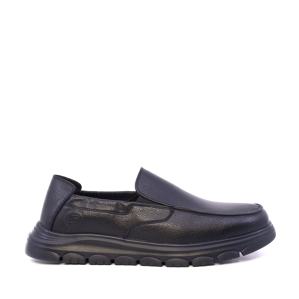 Pantofi tip mocasin bărbați Benvenuti negri din piele 3851BM809N