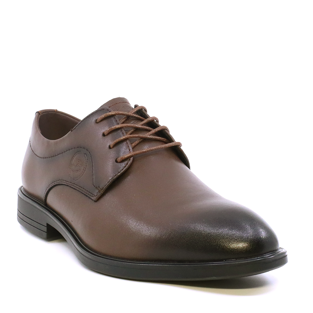 Pantofi derby bărbați Benvenuti maro din piele  3851BP081M - imagine 2