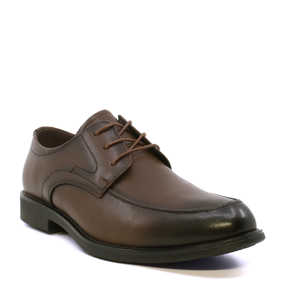 Pantofi derby bărbați Benvenuti maro din piele  3851BP083M - imagine 2