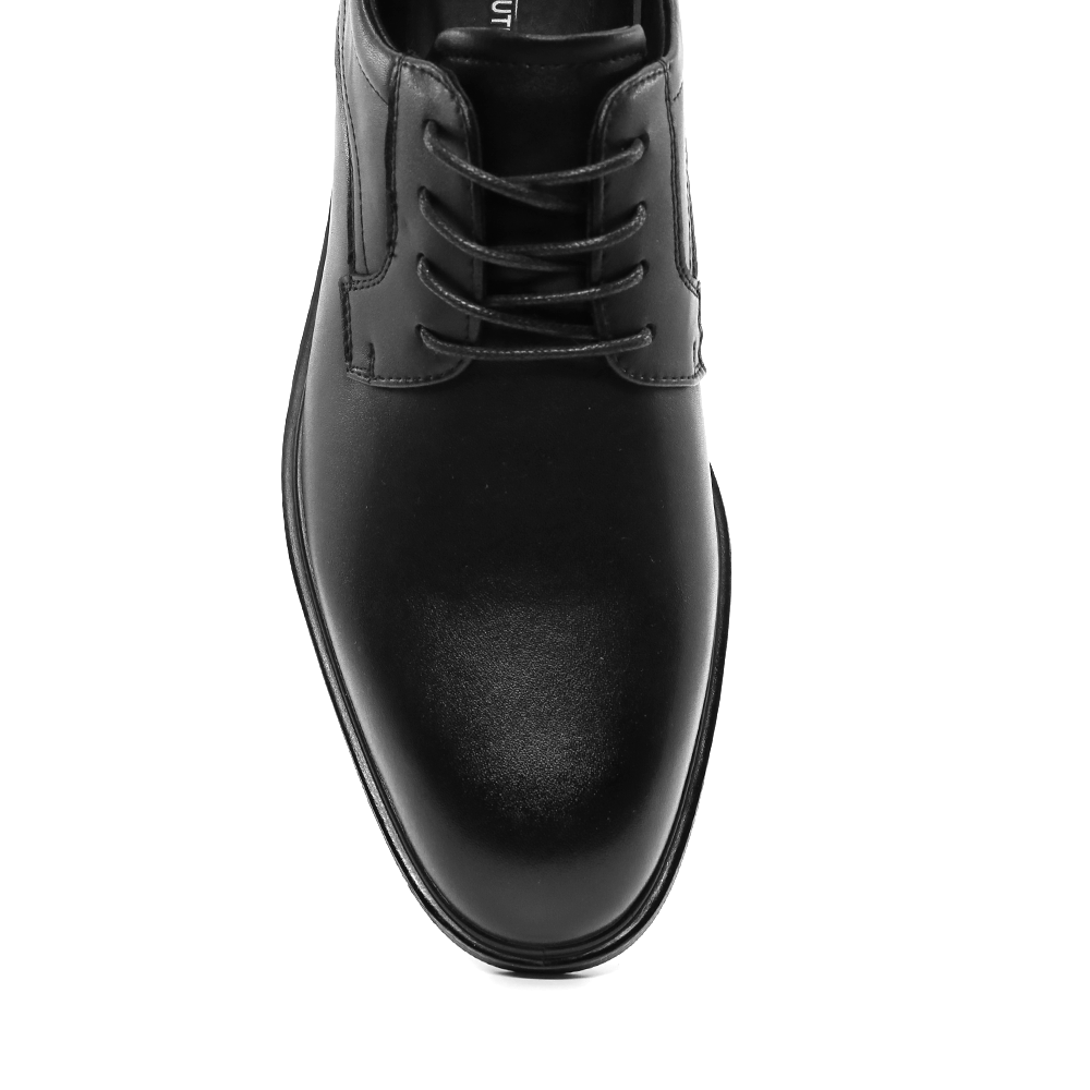 Pantofi derby bărbați Benvenuti negri din piele 2022BP2636N