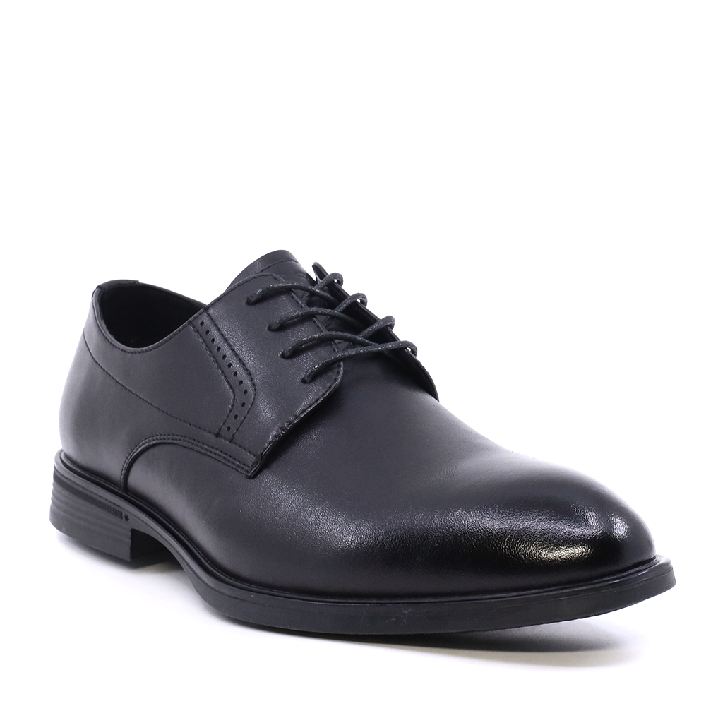 Pantofi derby bărbați Benvenuti negri din piele  3851BP080N - imagine 2