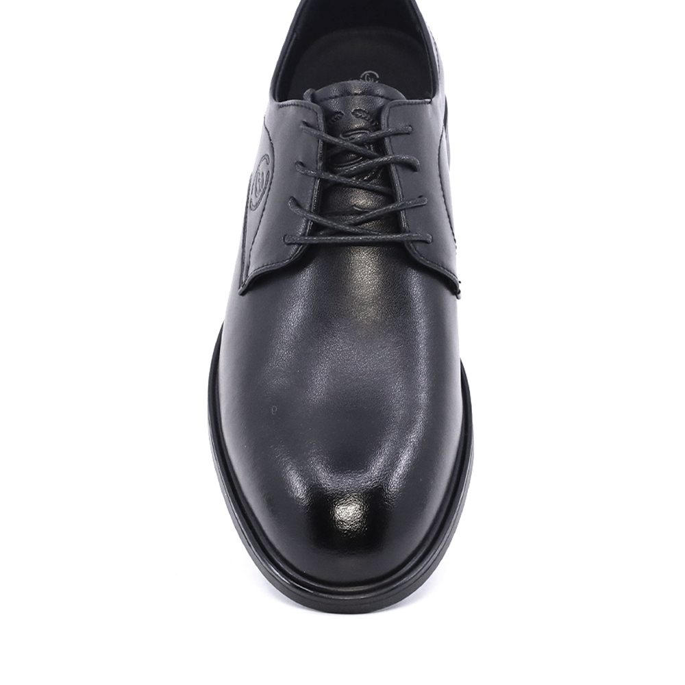 Pantofi derby bărbați Benvenuti negri din piele  3851BP081N