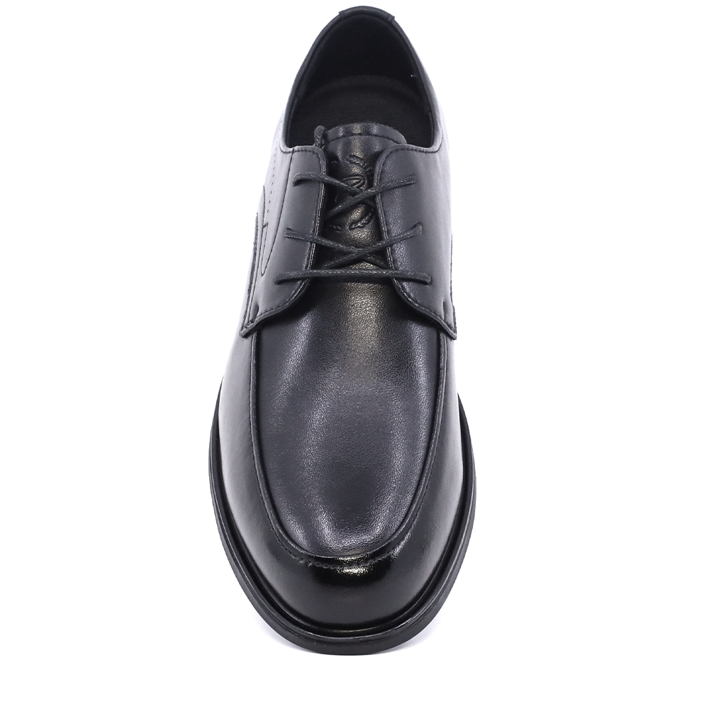 Pantofi derby bărbați Benvenuti negri din piele  3851BP083N
