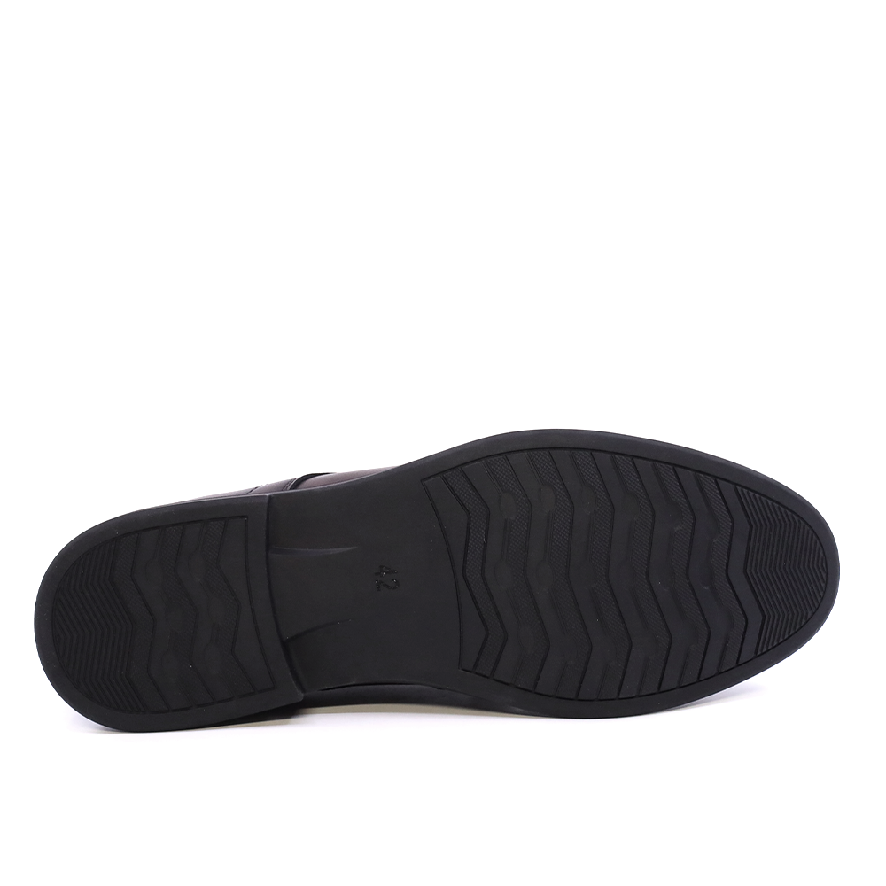 Pantofi derby bărbați Benvenuti negri din piele  3851BP083N