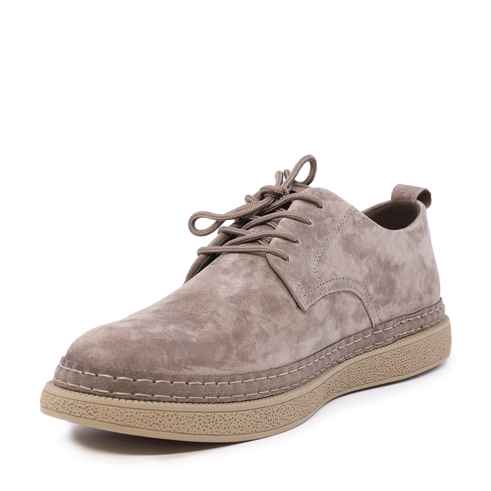 Pantofi derby bărbați Benvenuti taupe din piele întoarsă 1321BP1100VTA