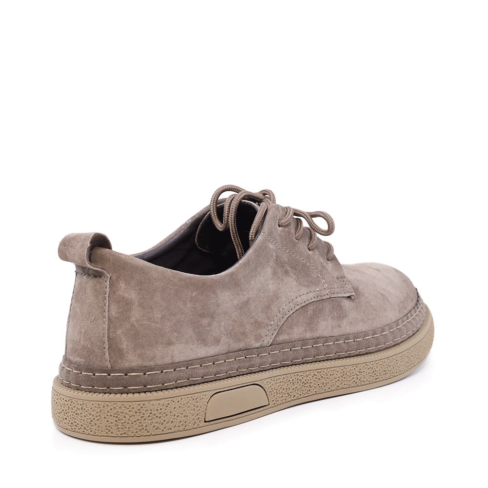 Pantofi derby bărbați Benvenuti taupe din piele întoarsă 1321BP1100VTA