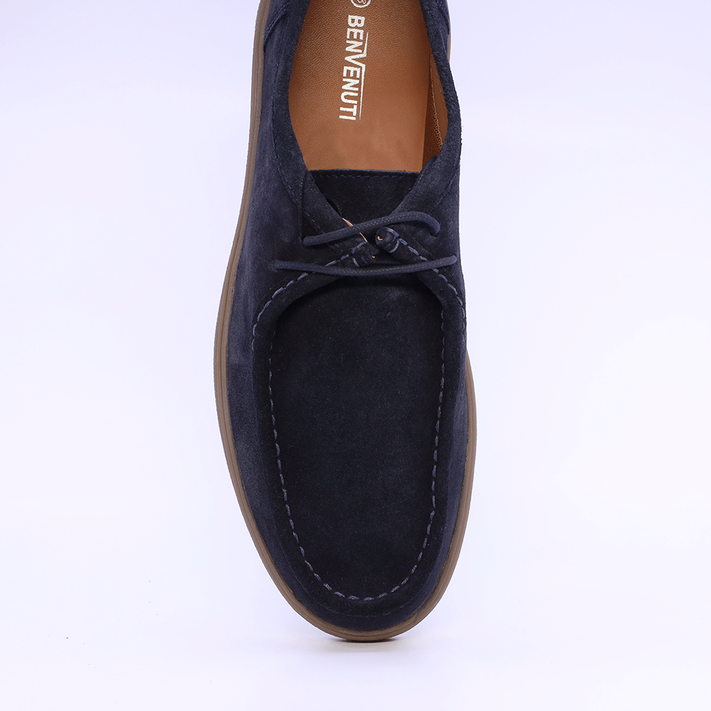 Pantofi bărbați Benvenuti bleumarin din piele întoarsă 909bp7569vbl