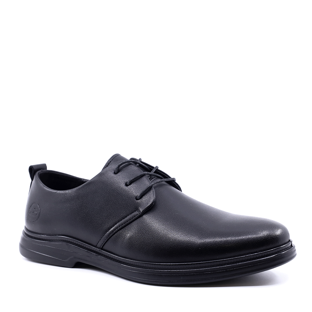Pantofi bărbați Benvenuti negri din piele cu talpă flexibilă 3851BP795N - imagine 2