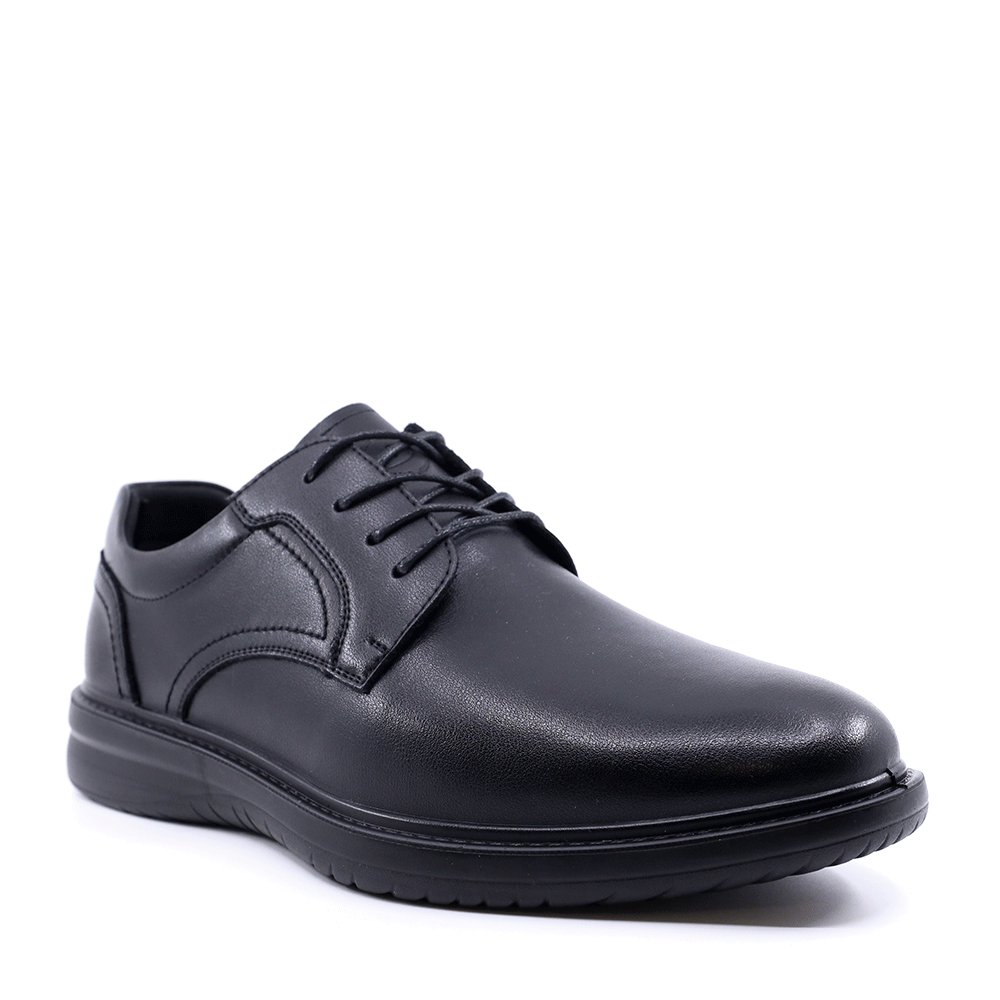 Pantofi bărbați Benvenuti negri din piele cu talpă flexibilă 3851BP829N - imagine 2