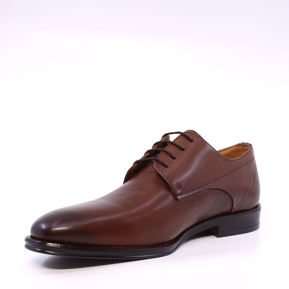 Pantofi derby bărbați Benvenuti maro din piele 2169BP2935M
