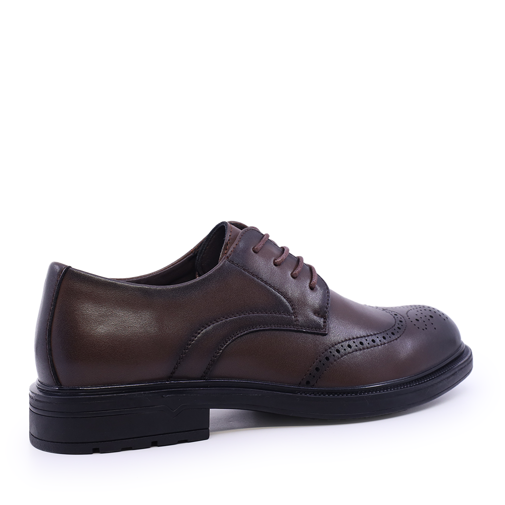Pantofi derby bărbați Benvenuti maro din piele 3859bp042m