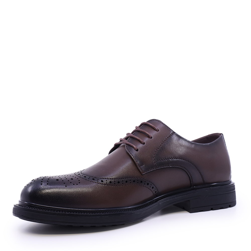Pantofi derby bărbați Benvenuti maro din piele 3859bp042m