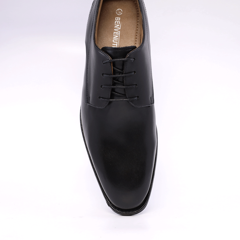 Pantofi derby bărbați Benvenuti negri din piele 2169BP2935N
