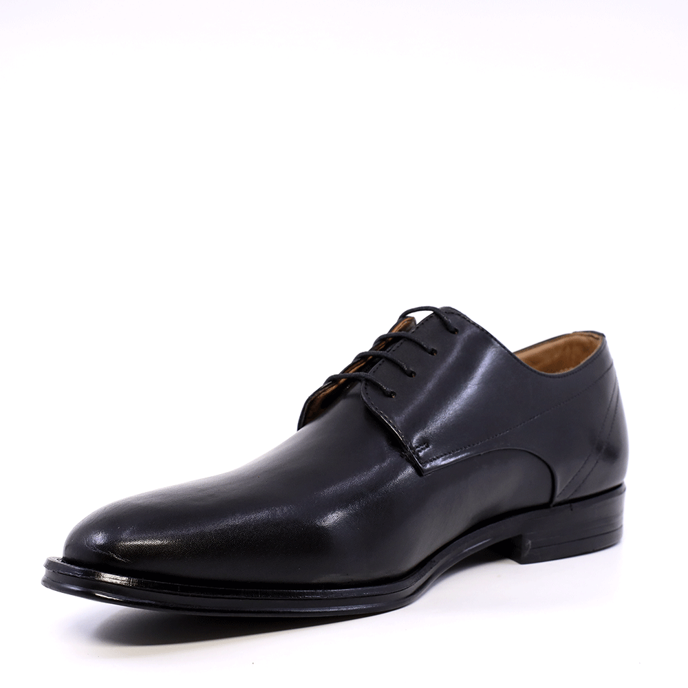 Pantofi derby bărbați Benvenuti negri din piele 2169BP2935N