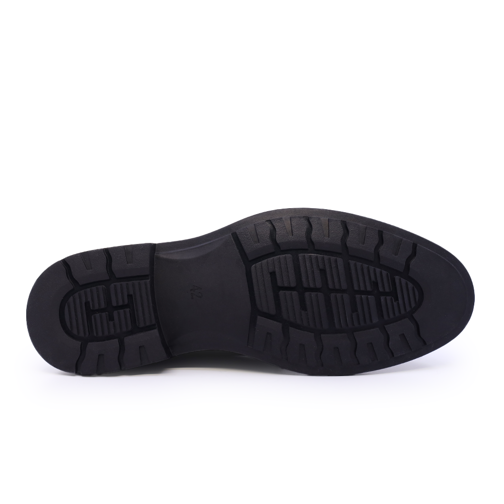 Pantofi derby bărbați Benvenuti negri din piele 3852bp028n