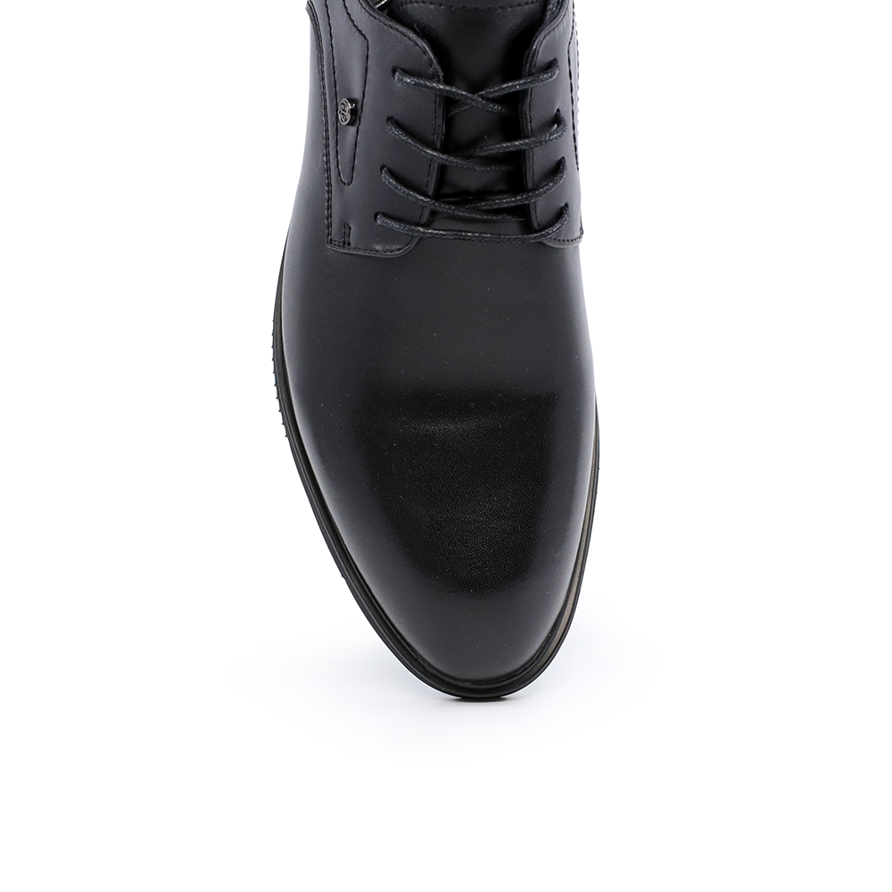 Pantofi derby bărbați Benvenuti negri din piele 3851bp324n
