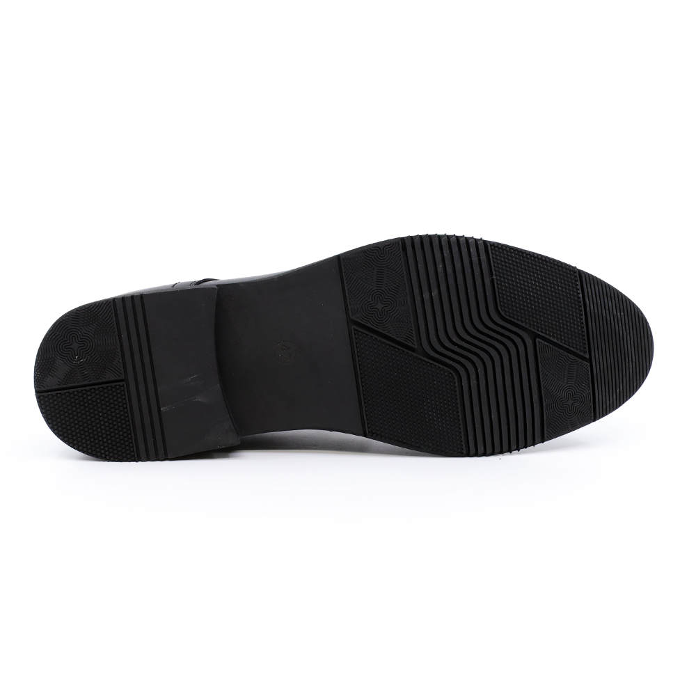 Pantofi derby bărbați Benvenuti negri din piele 3851bp324n
