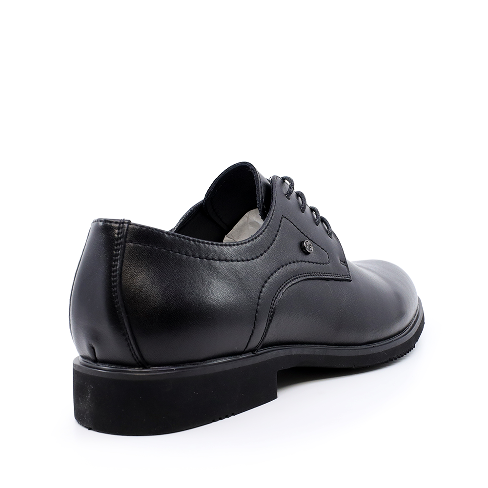 Pantofi derby bărbați Benvenuti negri din piele 3851bp324n