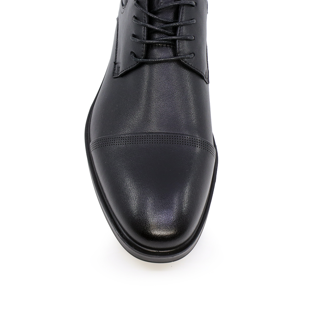 Pantofi derby bărbați Benvenuti negri din piele 3851bp331n