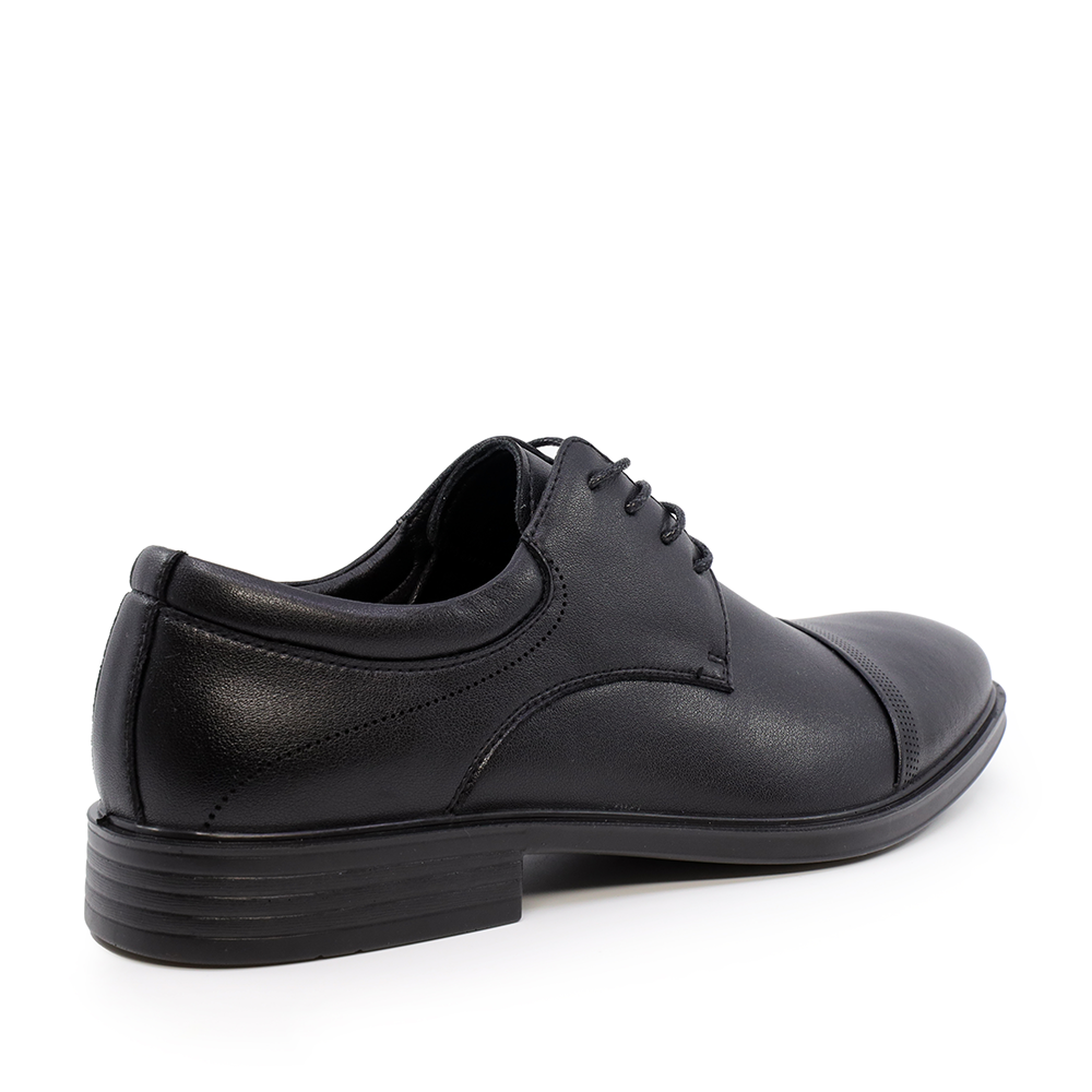 Pantofi derby bărbați Benvenuti negri din piele 3851bp331n
