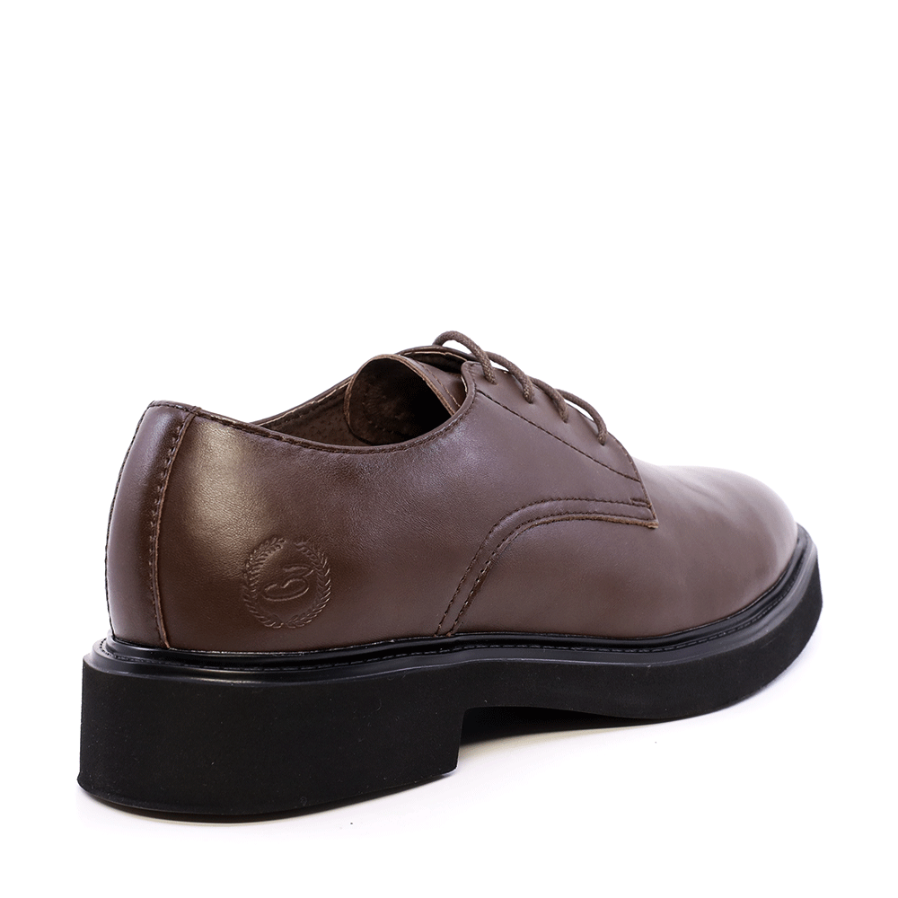Pantofi derby bărbați Benvenuti maro din piele 1200BP258642M