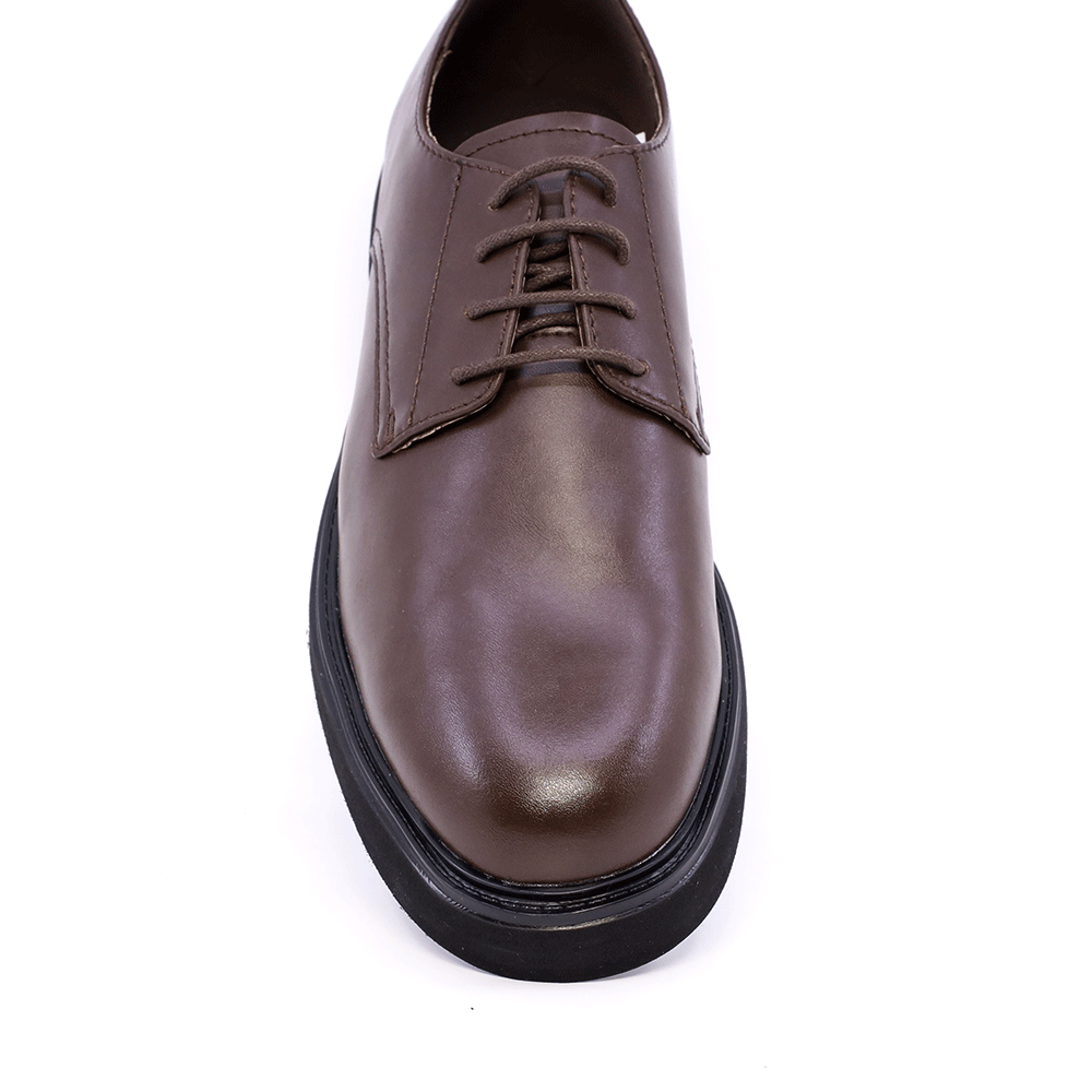 Pantofi derby bărbați Benvenuti maro din piele 1200BP258642M