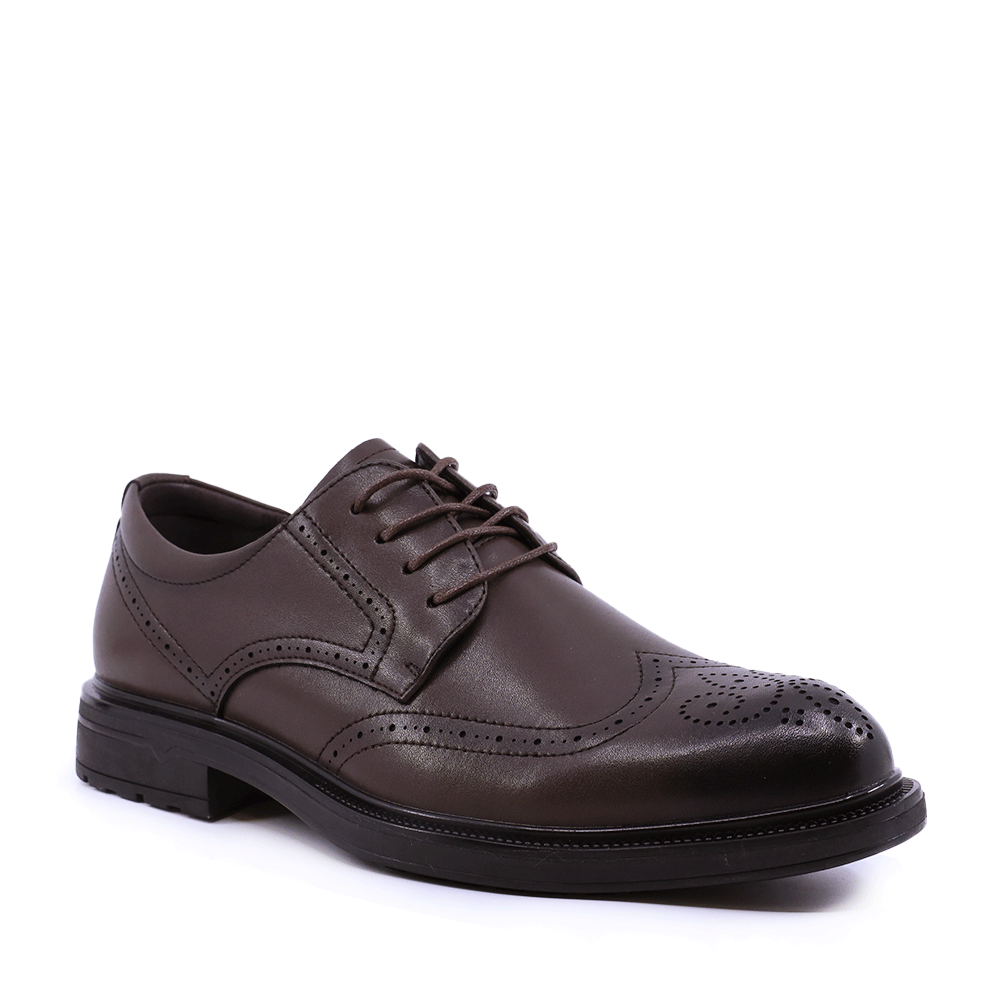 Pantofi derby bărbați Benvenuti maro din piele 3858BP063M - 1 | YEO