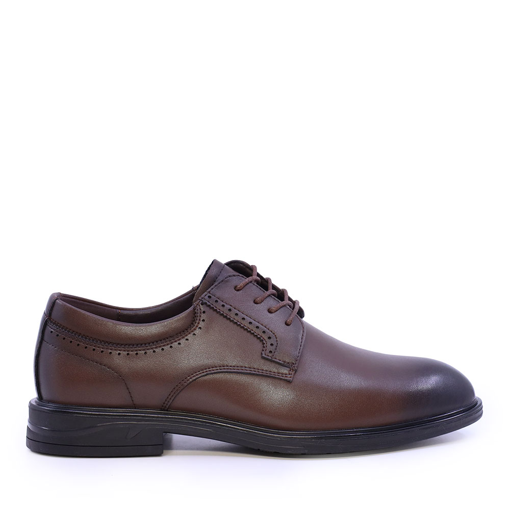 Pantofi derby bărbați Benvenuti maro din piele 3852BP094M