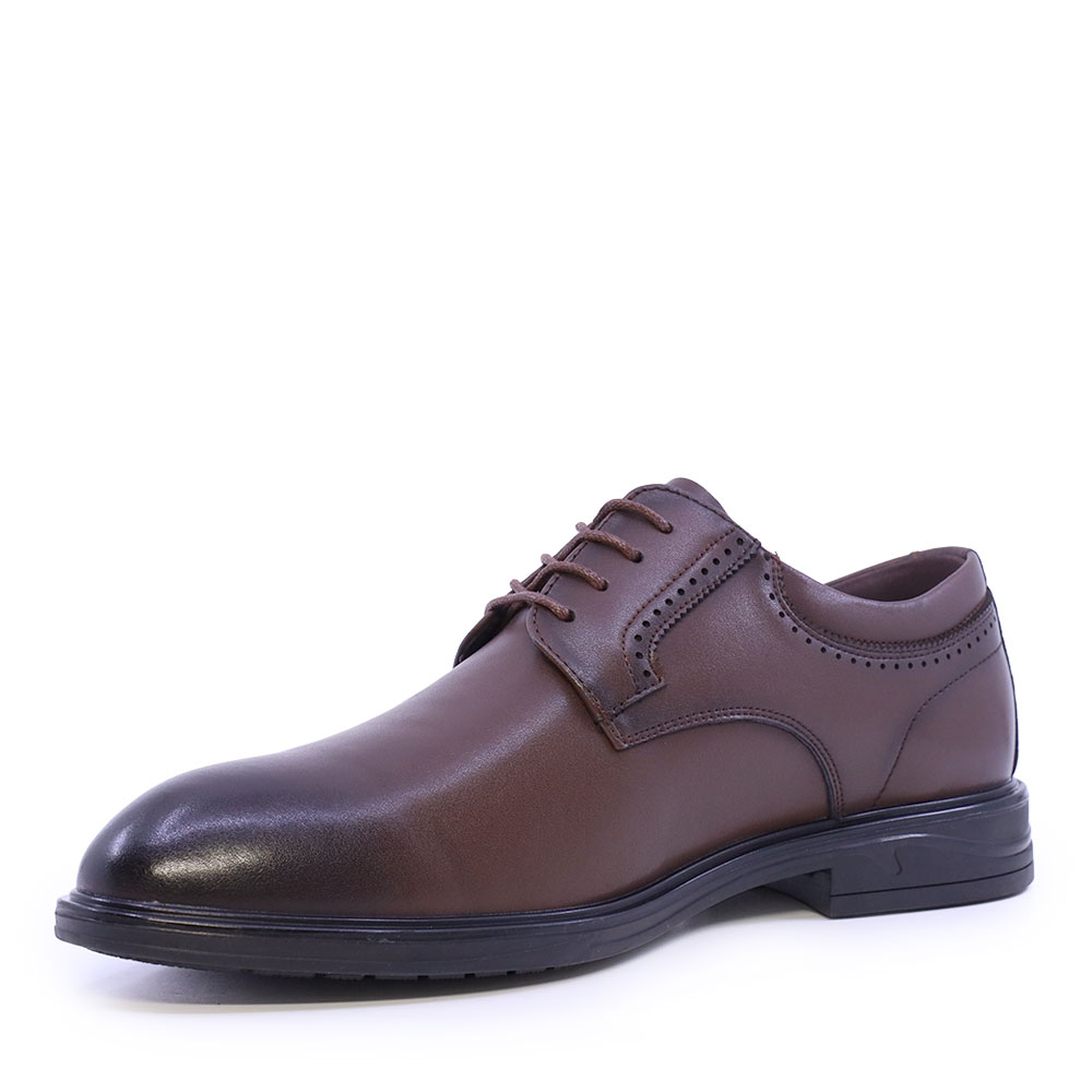 Pantofi derby bărbați Benvenuti maro din piele 3852BP094M
