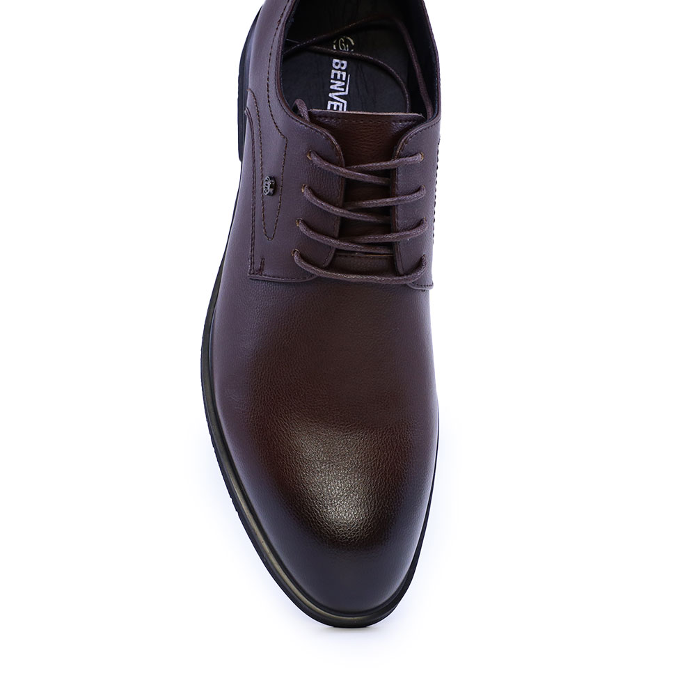 Pantofi derby bărbați Benvenuti maro din piele 3850BP324M