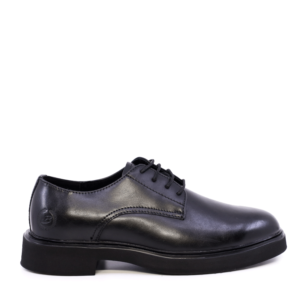 Pantofi derby bărbați Benvenuti negri din piele 1200BP258642N
