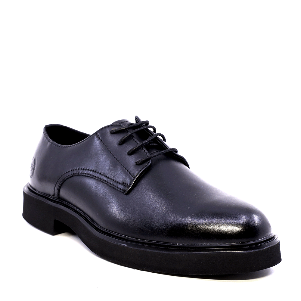 Pantofi derby bărbați Benvenuti negri din piele 1200BP258642N - 1 | YEO