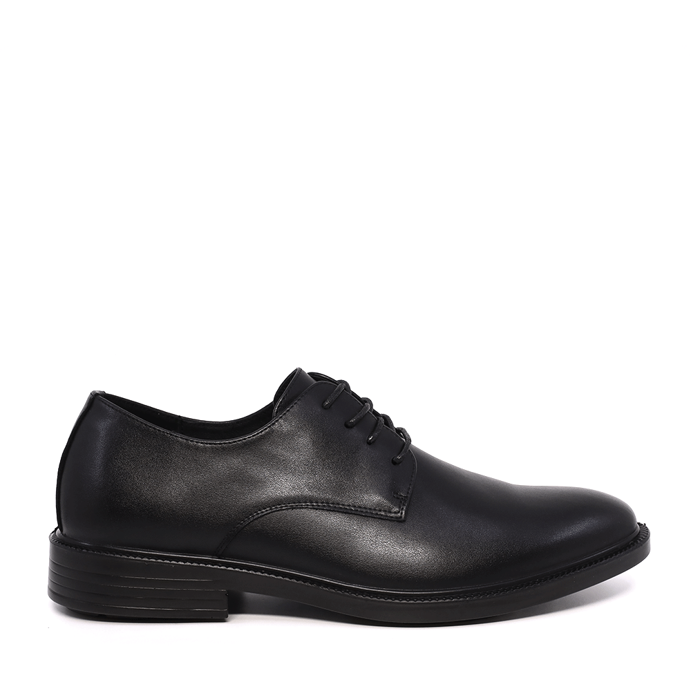 Pantofi derby bărbați Benvenuti negri din piele 2020BP6608N