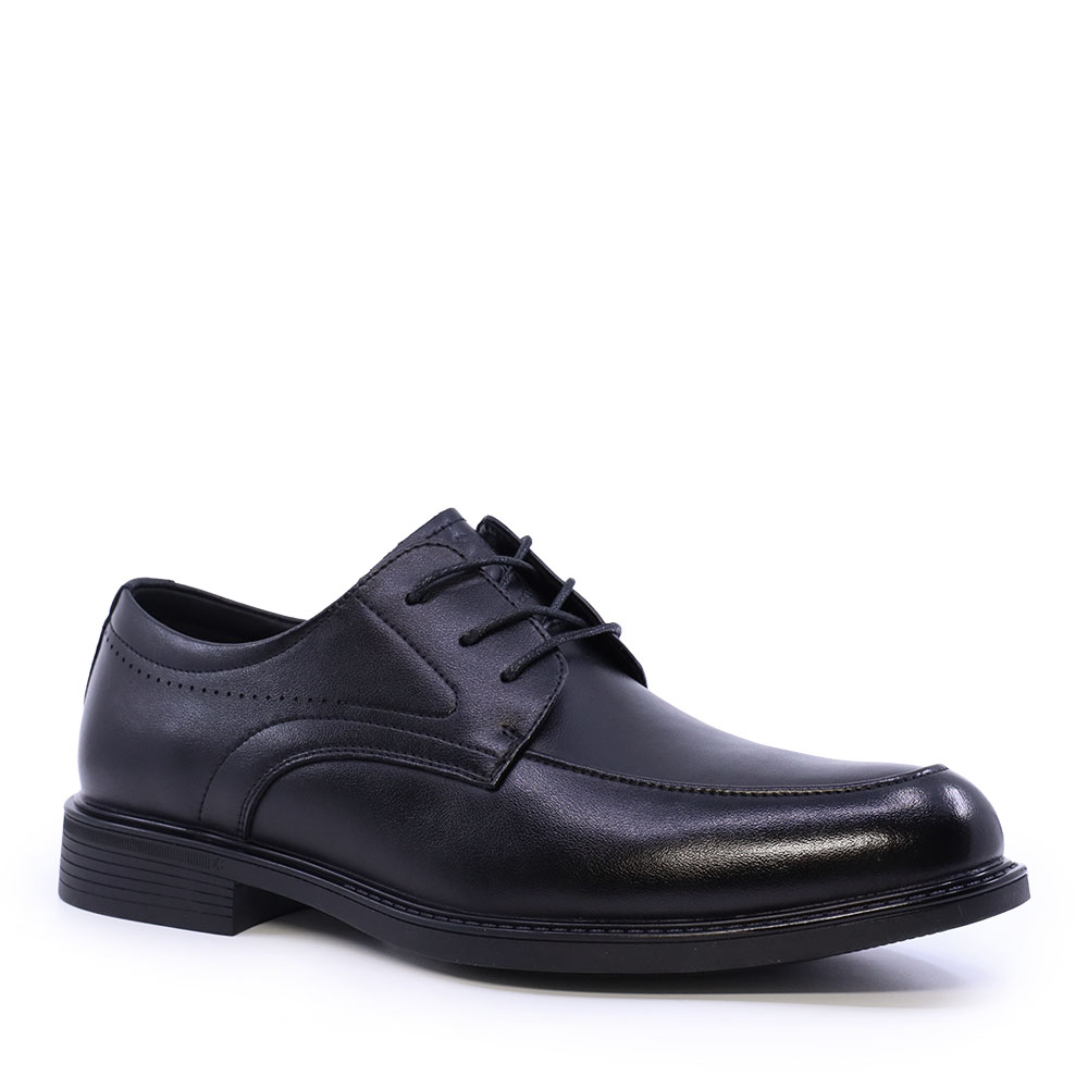 Pantofi derby bărbați Benvenuti negri din piele 3852BP093N