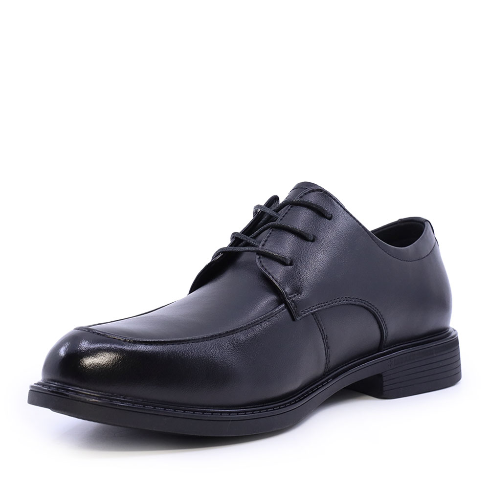 Pantofi derby bărbați Benvenuti negri din piele 3852BP093N