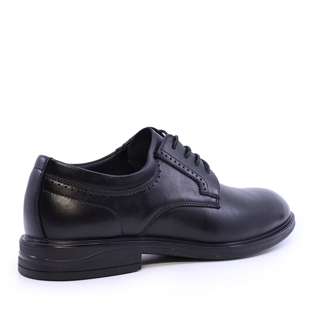 Pantofi derby bărbați Benvenuti negri din piele 3852BP094N