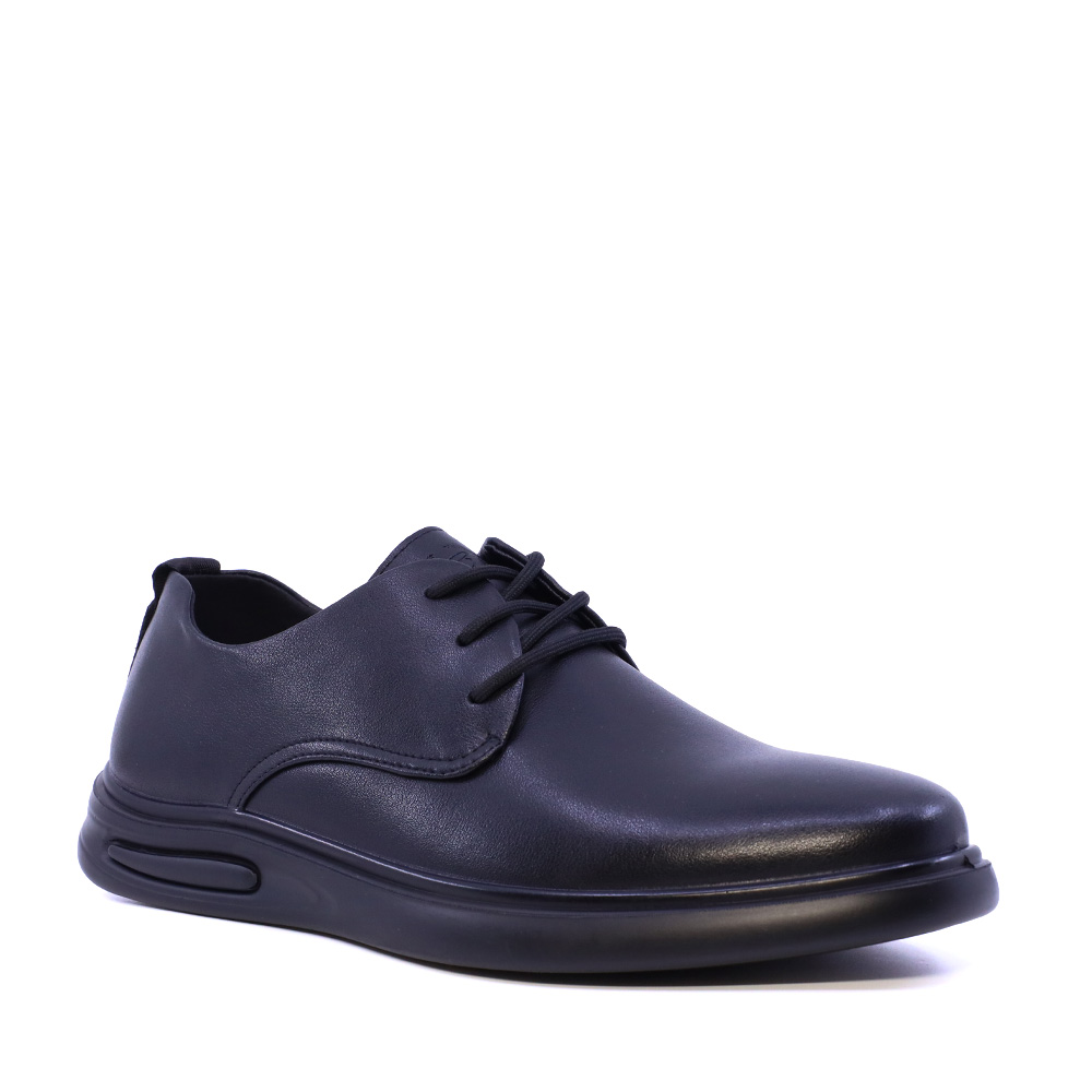 Pantofi derby bărbați Benvenuti negri din piele 3852BP889N
