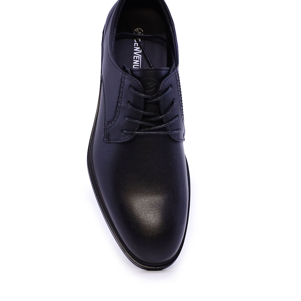 Pantofi derby bărbați Benvenuti negri din piele 3852BP891N