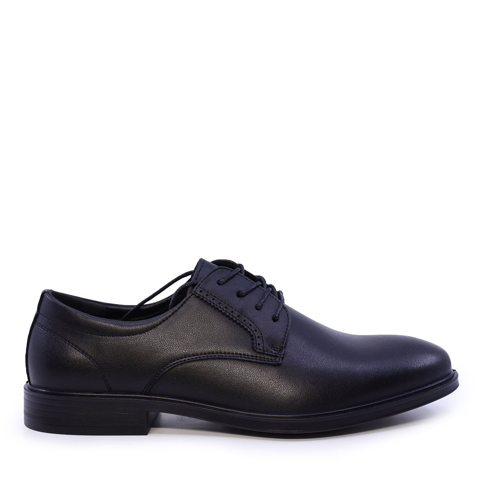 Benvenuti Pantofi derby bărbați Benvenuti negri din piele 3852BP891N