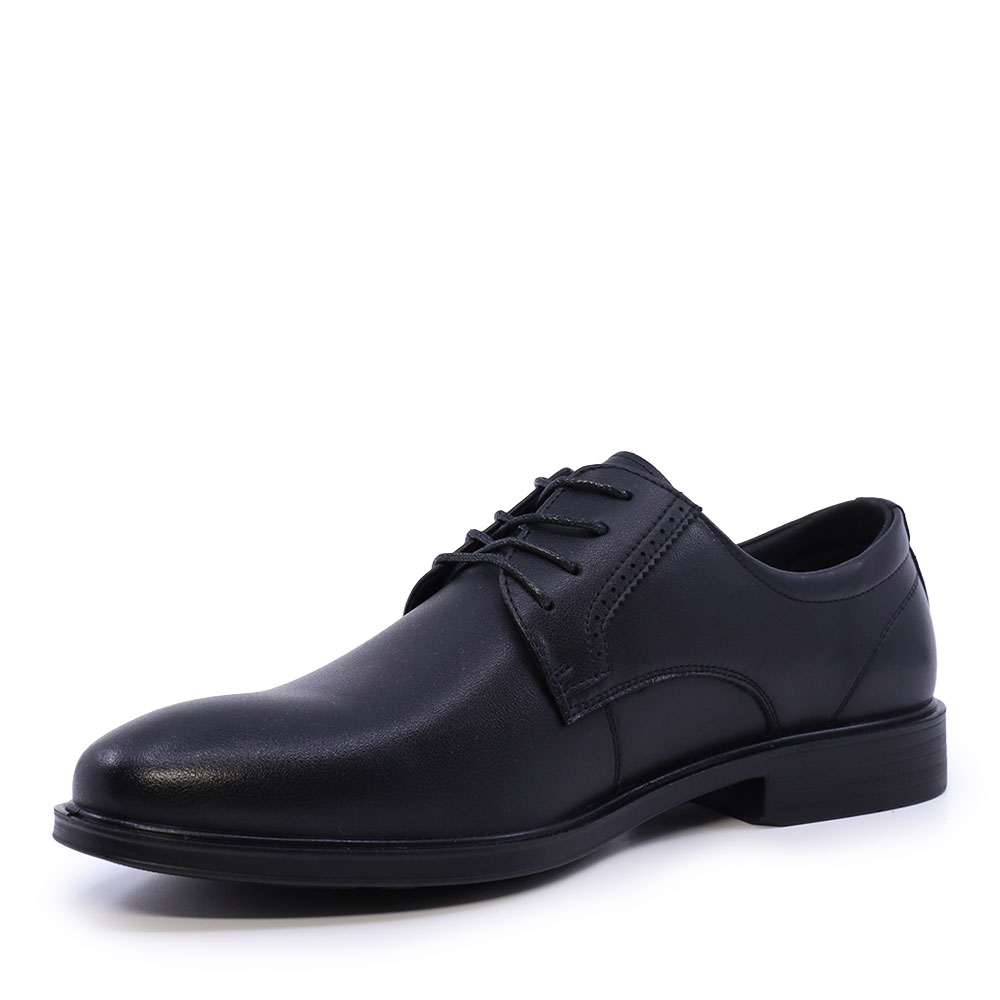 Pantofi derby bărbați Benvenuti negri din piele 3852BP891N