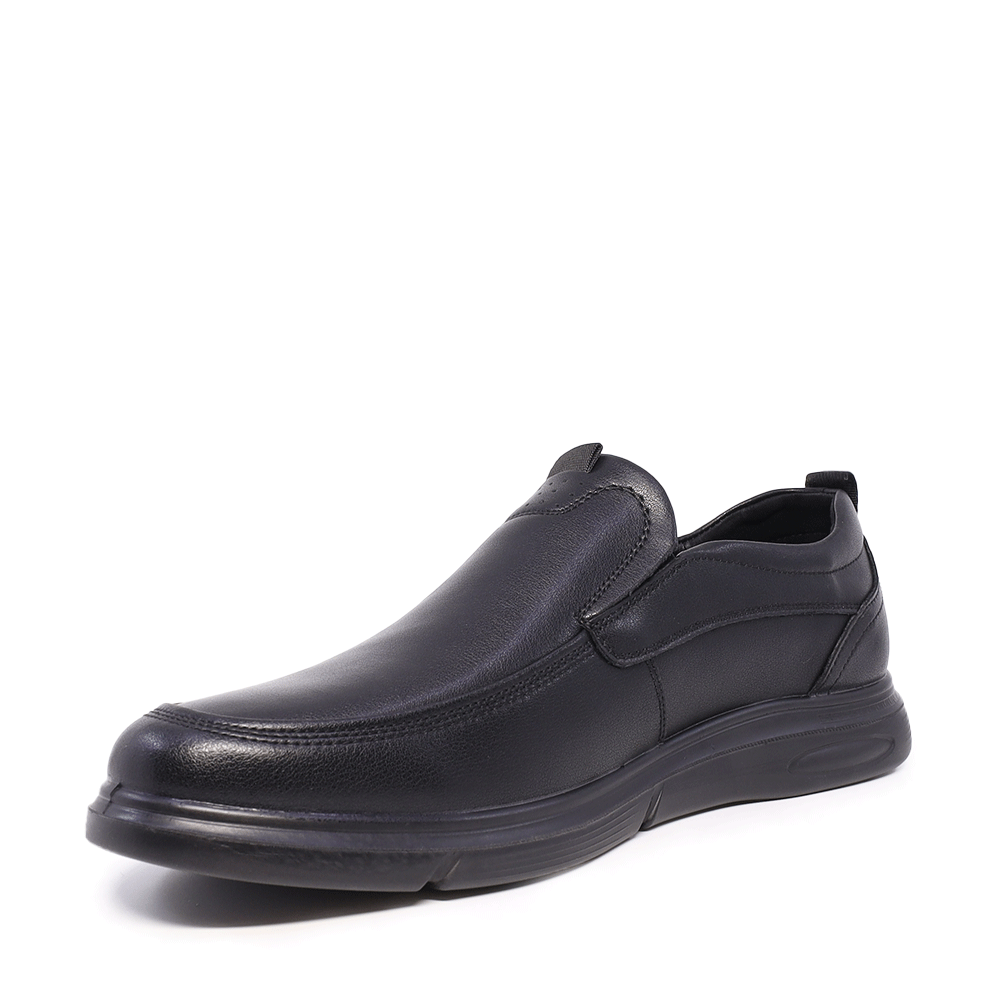 Pantofi loafer bărbati Benvenuti negri din piele 3858BP521N 