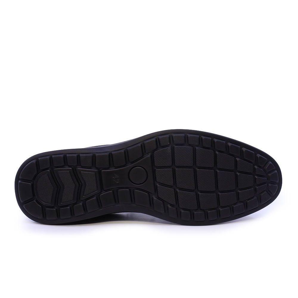 Pantofi tip loafer bărbați Benvenuti negri din piele 3852BP867N