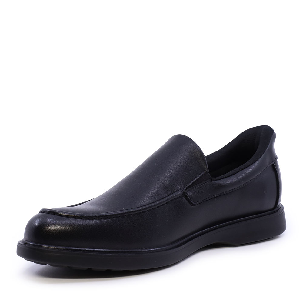 Pantofi tip loafer bărbați Benvenuti negri din piele 3852BP867N