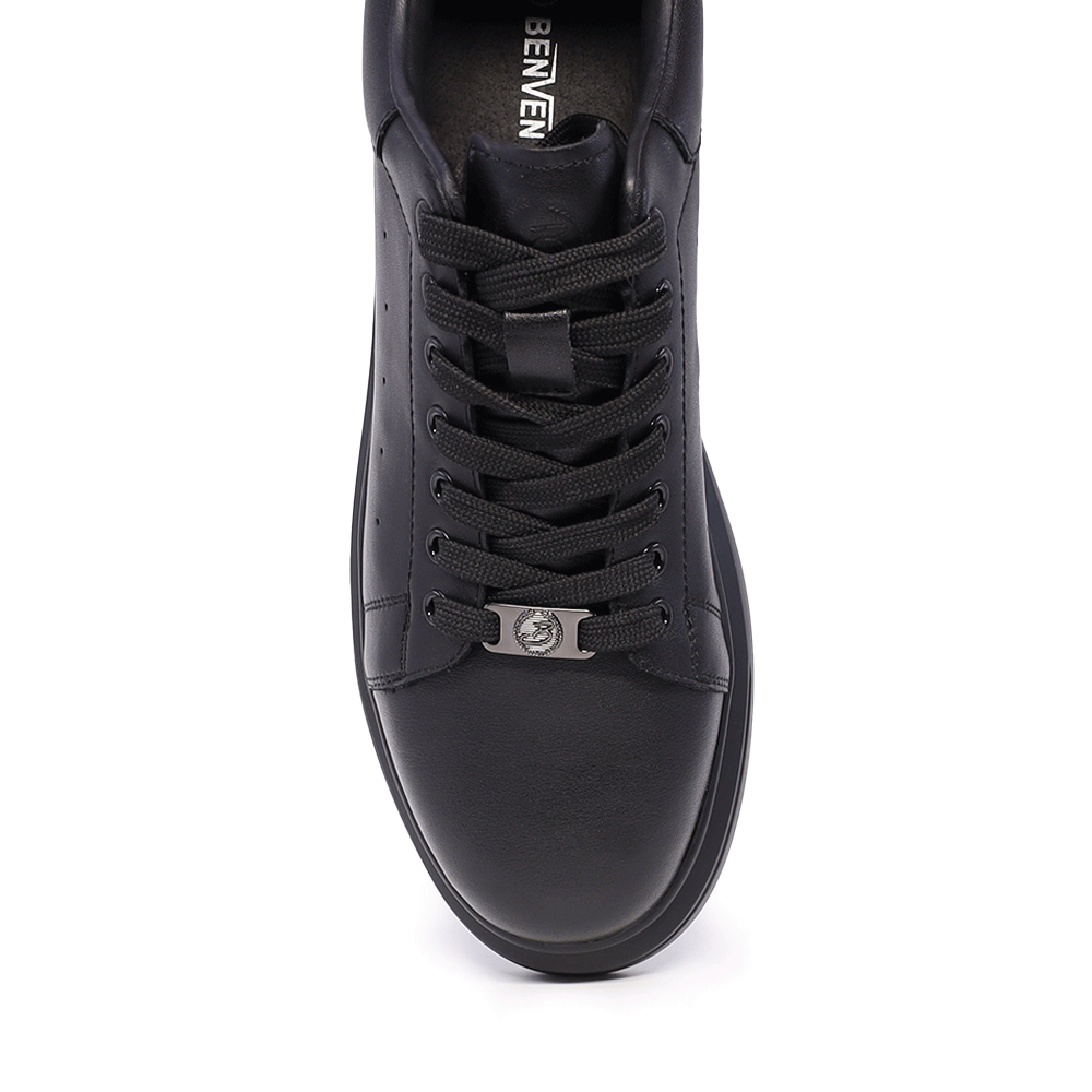 Sneakers bărbați Benvenuti negri din piele 3852bp311n