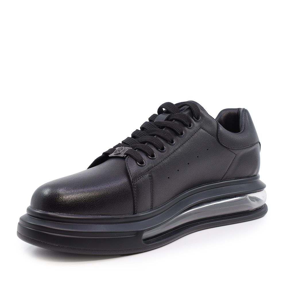 Sneakers bărbați Benvenuti negri din piele 3850bp317n