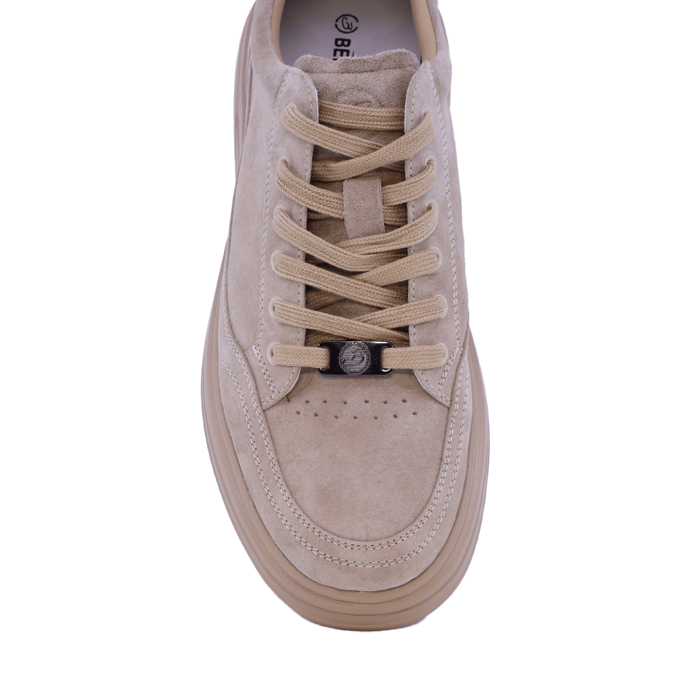 Sneakers ușori bărbați Benvenuti bej din piele întoarsă 3859BP612VBE