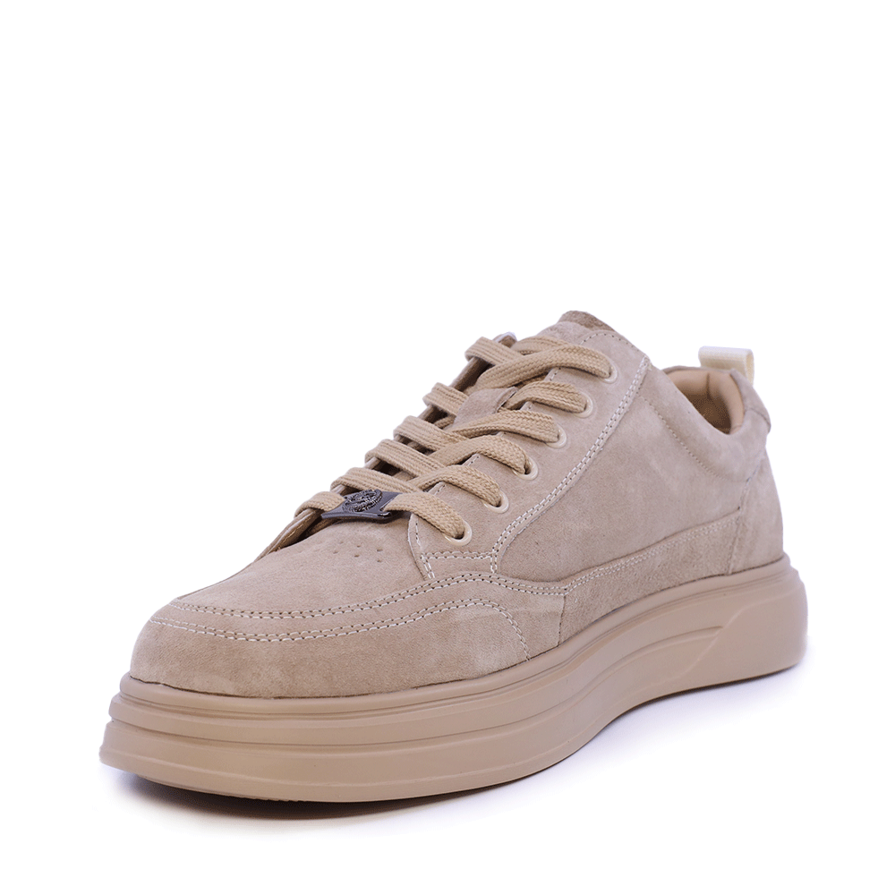 Sneakers ușori bărbați Benvenuti bej din piele întoarsă 3859BP612VBE