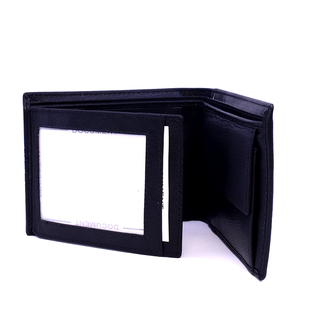 Portmoneu bărbați Benvenuti negru din piele  263BPU3279N