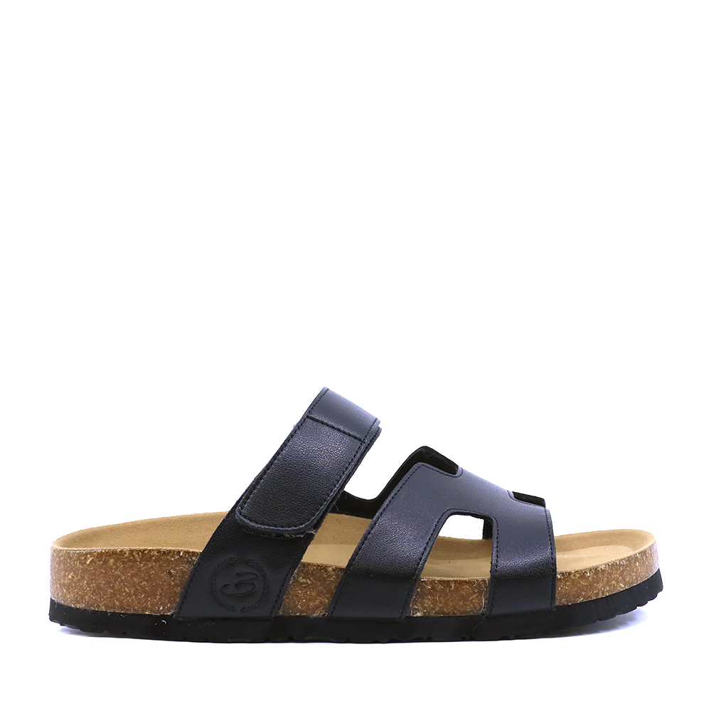 Saboți bărbați Benvenuti negri din piele  3851BST835N